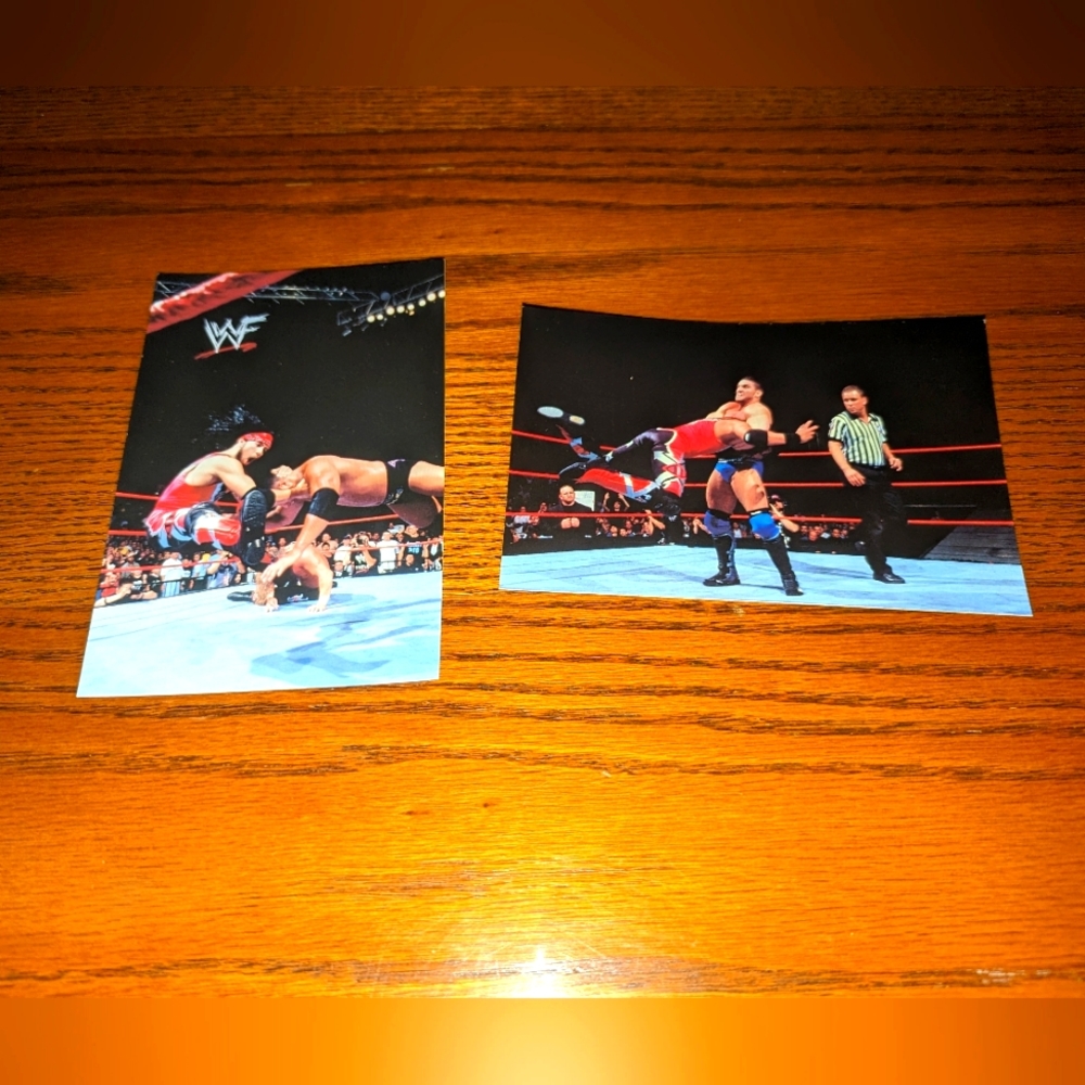 X-Pac Ken Shamrock WWF Wrestlemania Live! 4" x 6" PhotoCards Set
